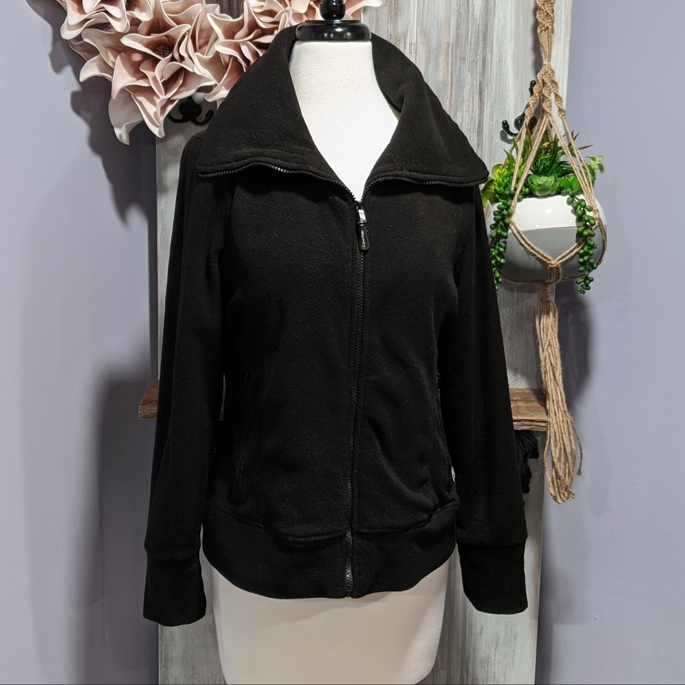 Calvin Klein Black Fleece Zippered Jacket